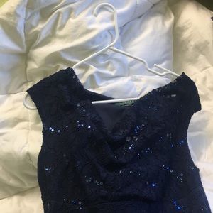 Ralph Lauren Evening Gown, Navy Blue, Size 14